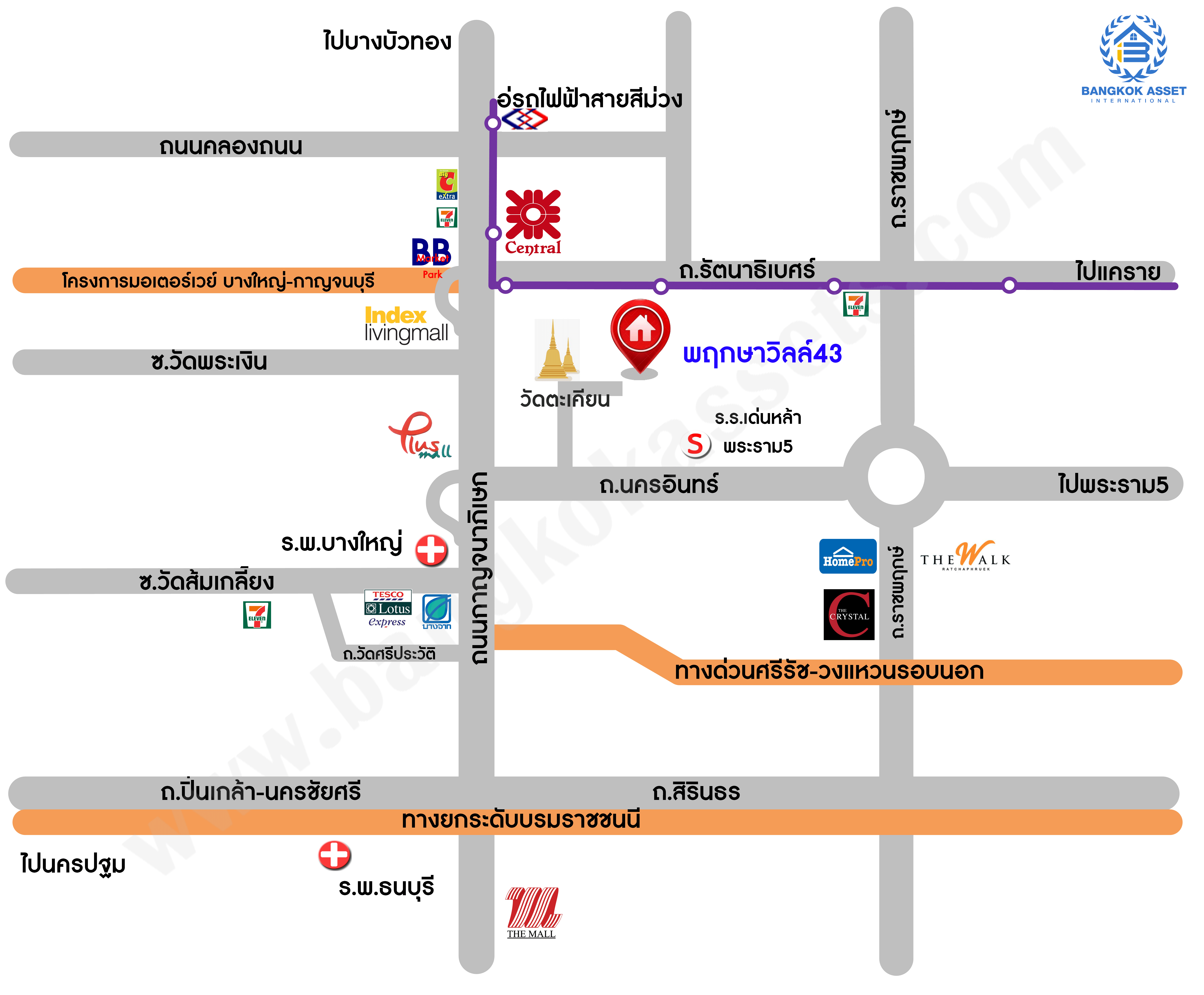 *****ทาวน์เฮ้าส์มือสองย่านนนทบุรี ม.พฤกษาวิลล์43 พระราม5-นครอินทร์ หลังมุม บนเนื้อที่ 23.7 ตร.ว. ฟังก์ชัน 4 ห้องนอน 2 ห้องน้ำ บ้านพร้อมอยู่ แถมฟรี! เครื่องปรับอากาศ 3 เครื่อง เชื่อมต่อถ.นครอินทร์ ใกล้วงเวียนพระราม5-ราชพฤกษ์ และถนนกาญจนาภิเษก